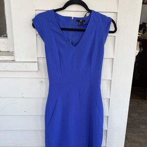 H&M Royal Blue Midi Dress
